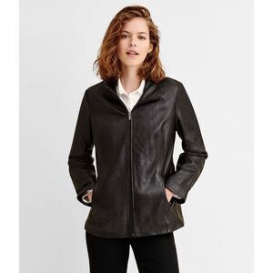 WILSONS LEATHER | Natalie Thinsulate Genuine Leather Jacket Full Zip Black L